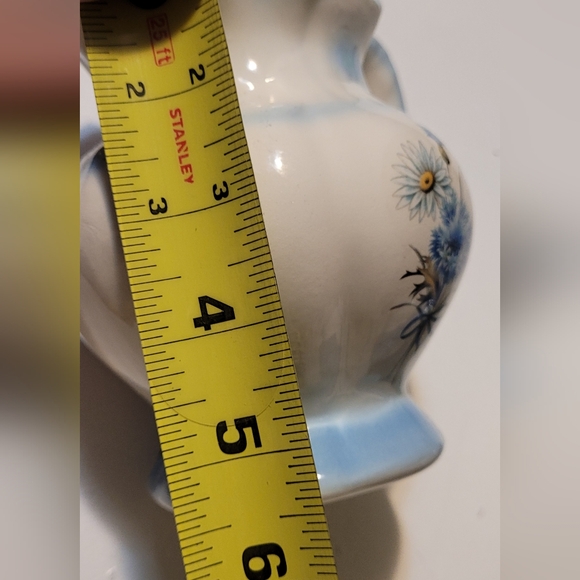 💜2 for $10💜 Bundle and save Blue Floral Ceramic Pitcher and Bowl Set - Picture 6 of 8